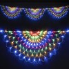 Миниатюра фото светодиодная сеть радужная 3 x 0,5 м разноцветная, 384 led, провод прозрачный силикон, ip65 ltc rnl384-5w-10-2m | 220svet.ru