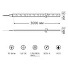 Миниатюра фото лента gauss 10w/m 120led/m 2835smd теплый белый 3m bt036 | 220svet.ru