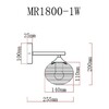 Миниатюра фото бра myfar gloria mr1800-1w | 220svet.ru