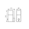 Миниатюра фото фасадный светильник с датчиком kanlux vadra 21l-up se 29011 | 220svet.ru