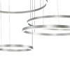 Миниатюра фото подвесной светодиодный светильник indigo galass 14001/4p silver v000016l | 220svet.ru