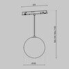Миниатюра фото трековый магнитный подвесной светодиодный светильник technical luna tr039-2-5w3k-w | 220svet.ru