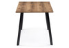 Миниатюра фото стол деревянный woodville тринити лофт 120х80 25 мм дуб делано темный / черный матовый 542659 | 220svet.ru