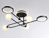Миниатюра фото потолочная люстра с пультом ду ambrella light comfort fl66232 | 220svet.ru