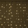 Миниатюра фото гирлянда занавес облегченный c колпачком 2x1м тепло-белый 220в, 200 led, провод черный каучук 2,3мм ip65 ltc eco200not-1-2ww | 220svet.ru
