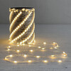 Миниатюра фото гирлянда роса про 20м тепло-белая 24в, 200 led, провод прозрачный пвх, ip65 ltc rpro200-20m-1ww | 220svet.ru