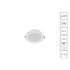 Миниатюра фото встраиваемый светильник arte lamp quick a8409pl-1wh | 220svet.ru