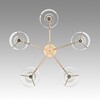 Миниатюра фото потолочная люстра lumion verdi 6587/5c золотой | 220svet.ru