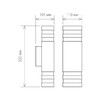 Миниатюра фото уличный настенный светильник elektrostandard techno a032628 | 220svet.ru