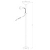Миниатюра фото торшер arte lamp duetto a9569pn-2bk | 220svet.ru