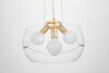 Миниатюра фото подвесная люстра lumina deco globo ldp 6018-400 pr+f.gd | 220svet.ru