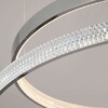 Миниатюра фото подвесной светодиодный светильник с пультом управления eurosvet posh 90175/3 хром | 220svet.ru