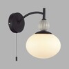 Миниатюра фото бра с выключателем lumion gloriya 8273/1w серый | 220svet.ru
