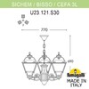 Миниатюра фото подвесной уличный светильник (люстра) fumagalli sichem/cefa 3l u23.120.s30.wyf1r | 220svet.ru