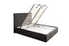 Миниатюра фото кровать milano basic c подъем.мех.велюр серый colt1003 173*220*125 garda decor milano basic2к-160m-colt1003 | 220svet.ru