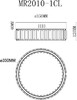 Миниатюра фото потолочный светодиодный светильник myfar irina mr2010-1cl | 220svet.ru