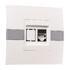 Миниатюра фото розетка компьютерная rj45 mono electric eсо 6 кат белый 101-010104-125 | 220svet.ru