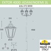 Миниатюра фото парковый фонарь fumagalli ektor 4000 adam/noemi 3l  e35.372.m30.axh27 | 220svet.ru