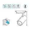 Миниатюра фото трековый светодиодный светильник gauss track light led tr069 | 220svet.ru