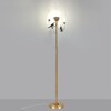 Миниатюра фото торшер светодиодный odeon light lark 5431/12fl под латунь | 220svet.ru