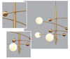 Миниатюра фото люстра globe mobile 5 brass delight collection | 220svet.ru