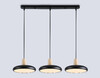 Миниатюра фото подвесной светодиодный светильник ambrella light linetech fl fl4841/3 bk/wd | 220svet.ru