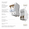 Миниатюра фото автоматический выключатель 2p 16a c 4,5ка werkel w902p164 | 220svet.ru
