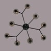 Миниатюра фото потолочная люстра на штанге lumion madonna 6555/9c черный | 220svet.ru