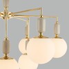 Миниатюра фото потолочная люстра на штанге lumion vivien 6580/9c золотой | 220svet.ru