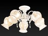 Миниатюра фото потолочная люстра toplight miranda tl5690d-05wg | 220svet.ru