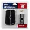 Миниатюра фото звонок электронный (ul-00006438) uniel udb-093w-r1t1-36s-bl/wh | 220svet.ru