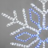 Миниатюра фото светодиодная снежинка кристалл бело-синяя дюралайт ip65 ltc lc-13096 | 220svet.ru