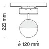 Миниатюра фото трековый светодиодный светильник maytoni track lamps tr017-2-10w3k-b | 220svet.ru
