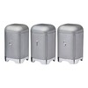 Миниатюра фото набор емкостей для хранения 3 шт. textured grey kitchen craft | 220svet.ru