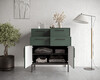 Миниатюра фото большой комод с четырьмя ящиками и дверками николь nln17g | 220svet.ru