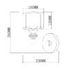 Миниатюра фото бра vele luce lotus vl1053w01 | 220svet.ru