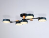 Миниатюра фото потолочная светодиодная люстра на штанге с пультом ду ambrella light comfort fl4835 | 220svet.ru