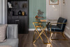 Миниатюра фото стол письменный стекло garda decor gy-07910 | 220svet.ru