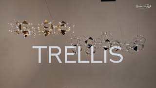 Миниатюра фото подвесная светодиодная люстра odeon light trellis 5087/56l черный хром | 220svet.ru